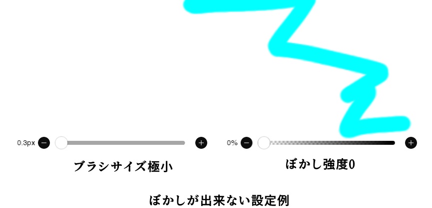 ぼかしが効かない設定